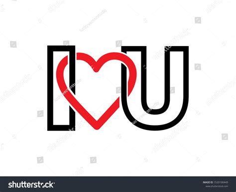 Love U Logo Symbol Template Design Stock Vector (Royalty Free) 1520190449 | Shutterstock