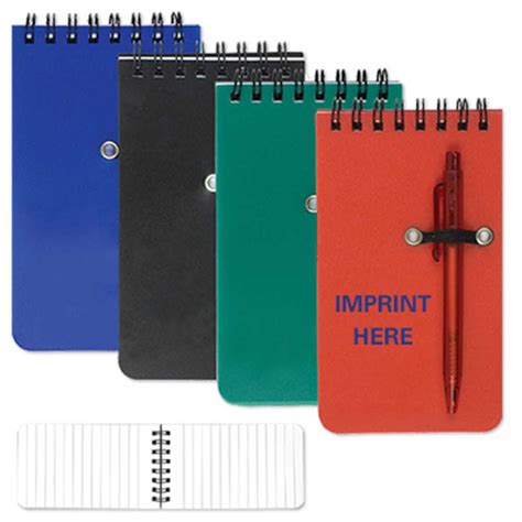 Pocket Sized Spiral Notepad with Pen