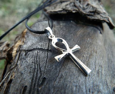 Sterling Silver Ankh Pendant Handmade Jewelry