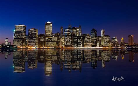 Manhattan Night Skyline HD desktop wallpaper : Widescreen : High Definition : Fullscreen