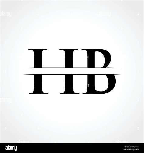 HB letter Type Logo Design vector Template. Abstract Letter HB logo Design Stock Vector Image ...