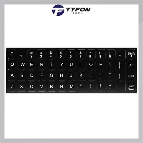 Universal UK English Keyboard Replacement Stickers Compatible For Laptop Notebook PC Computer