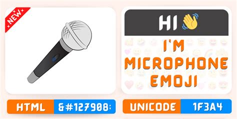 Microphone Emoji Copy Paste, Meaning | Unicode