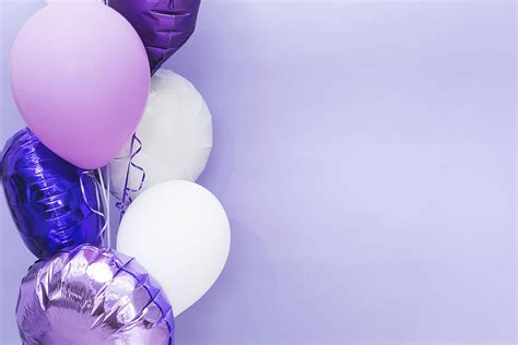 HD wallpaper: purple and yellow balloons illustration, birthday, colorful, Happy Birthday ...