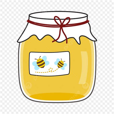 Honey Jars Clipart Transparent Background, Cartoon Cute Glass Jar Of Honey Clipart, Honey Clip ...