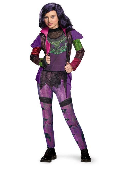 Descendants 1 Girl's Mal Deluxe Costume