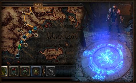 PoE Act 1 Map Guide, Waypoints World Map, Walkthrough