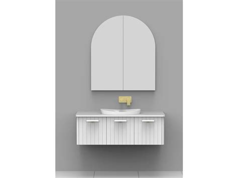 Kado Neue Arch 900 x 1050mm 2 Door Mirrored Shave Cabinet from Reece