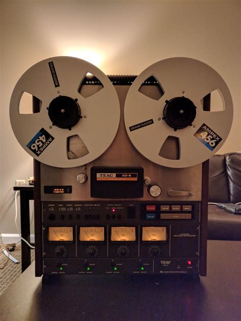 This TEAC 40-4 reel to reel tape machine from the early 1980s still has plenty of life left! : r ...