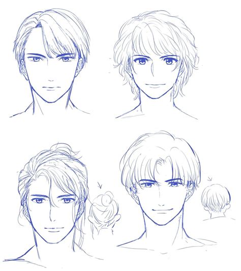 Anime Male Faces Drawing Reference - Game Wireless