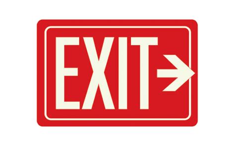 Emergency Exit Sign Transparent Background