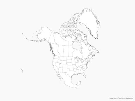 North America Map States Provinces