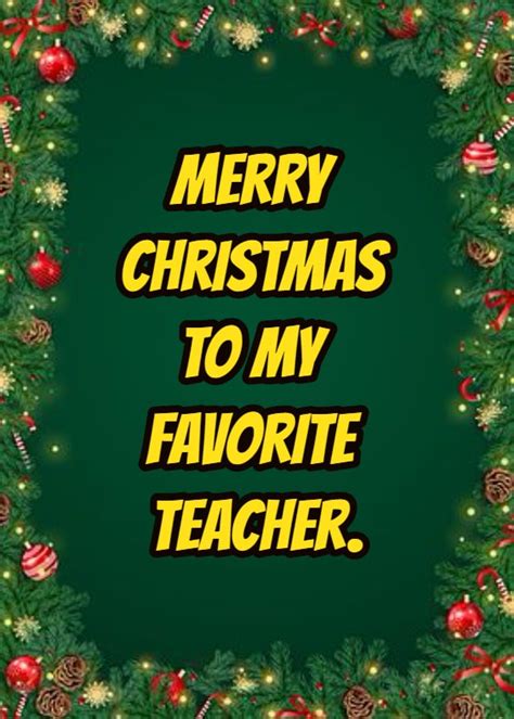 42 Merry Christmas Wishes For Teachers - Xmas Messages – DailyFunnyQuote