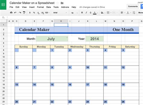 Calendar Template Google Drive | Example Calendar Printable