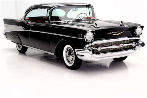 1957 Chevrolet Bel Air Black Red & Black int 283 Auto