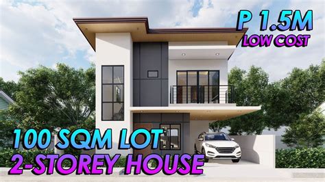 BEST LOW COST 2-STOREY PINOY HOUSE FOR 2023 (100 SQM) | ALG DESIGNS #40 | Philippines house ...