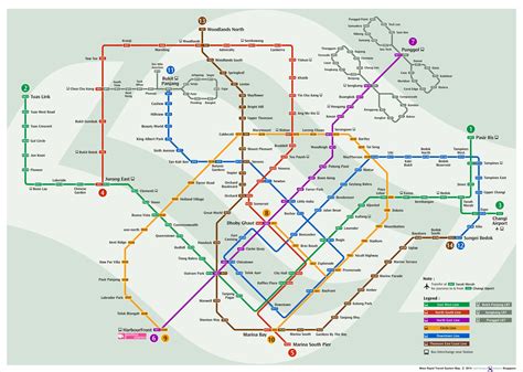 LTA Unveils Thomson-East Coast MRT Line & This Is How The New Network Map Looks Like | Great ...