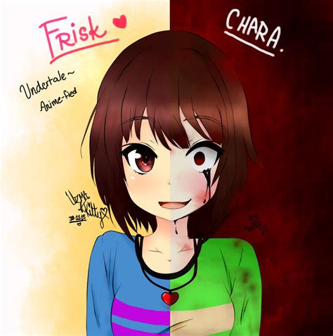 Frisk and Chara - Undertale by KittyBelladonna on DeviantArt