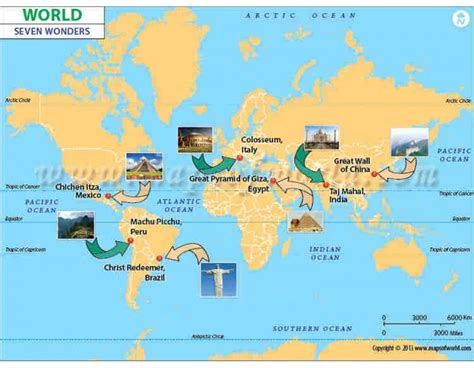 Buy Seven Wonders World Map Online World Seven Wonders, Wonders Of The World, World Map Online ...