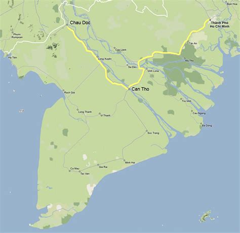 VeloAsia Cycling Tours : Mekong Delta Bike Tour Map