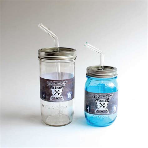 Glass Straw and Mason Jar Tumbler Set – FARMcurious