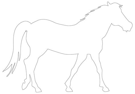 Horse Template Printable