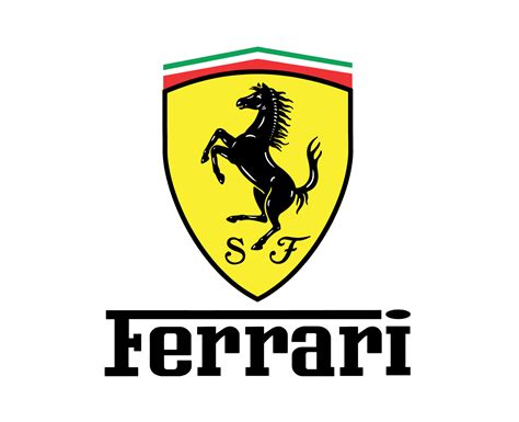 Ferrari Logo Brand Car Symbol With Name Design Italian Automobile Vector Illustration 20502451 ...