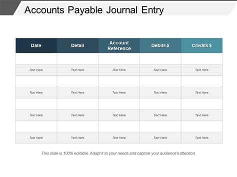 Accounts Payable Journal Entry Sample Of Ppt | PowerPoint Slide Images | PPT Design Templates ...