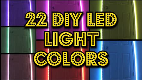 Led Lights Diy Colors Ideas : Generally, though different brands may have slightly different ...