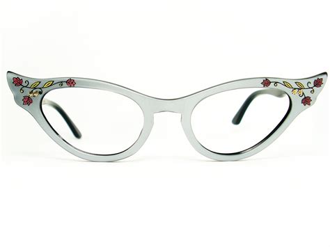 Vintage Eyeglasses Frames Eyewear Sunglasses 50S: VINTAGE CAT EYE GLASSES EYEGLASSES SUNGLASSES ...