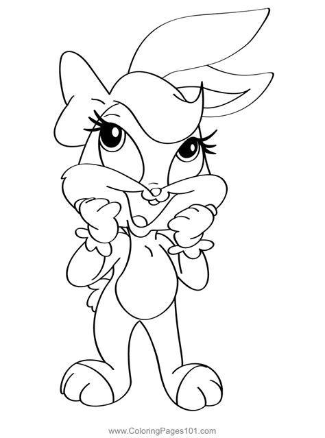 Lola Bunny Baby Looney Tunes Coloring Page To Print | The Best Porn Website