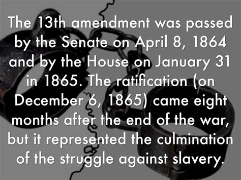 Slavery & the 13th Amendment by Kelsey Searcy