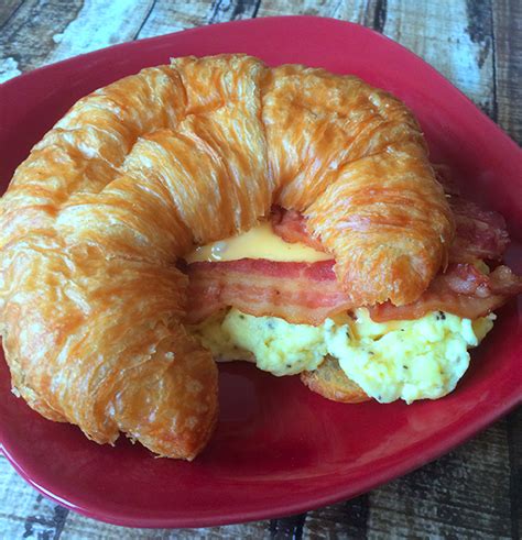 Bacon, Egg and Cheese Croissant - Country Recipe Book