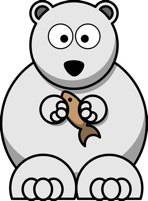 Cute Polar Bear Cartoon Clipart | Free download on ClipArtMag