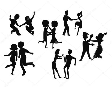 Dance party silhouette Stock Vector Image by ©retroartist #42157855