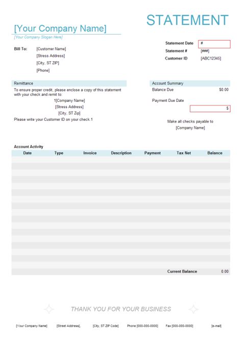 Statement Of Invoices Template Free - tawaheltub