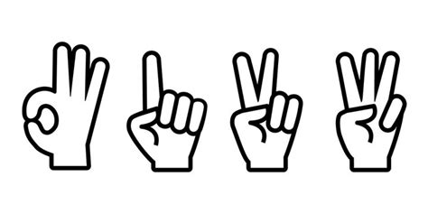 1 Finger Clipart