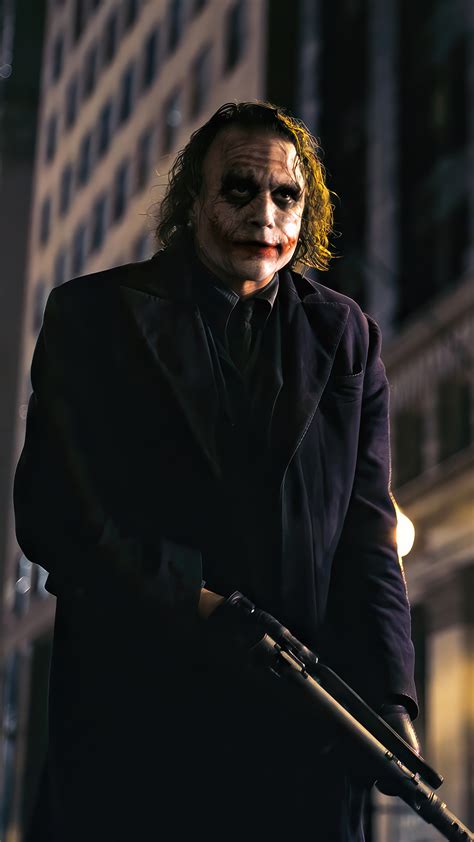 Joker Heath Ledger 4K #8090i Wallpaper iPhone Phone