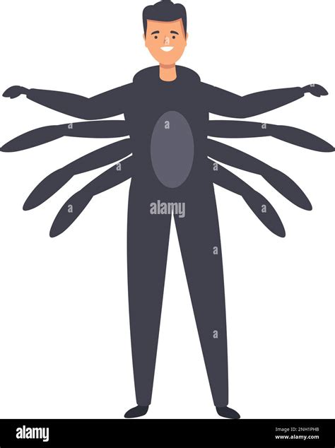 Spider halloween animal costume icon cartoon vector. Cute child. Carnival mascot Stock Vector ...