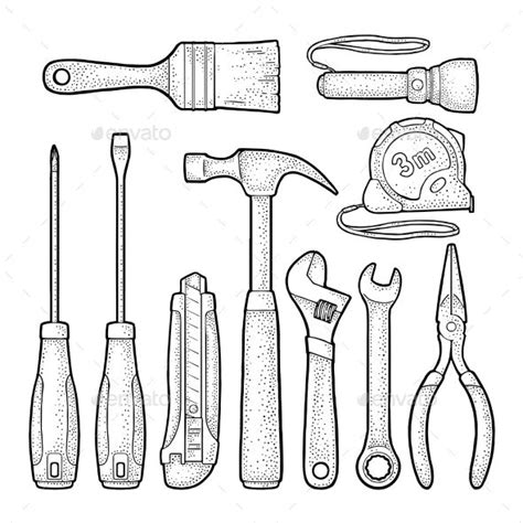 Mechanic Tools Coloring Pages - Belinda Berube's Coloring Pages