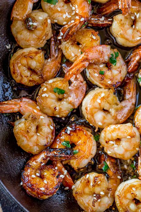 Easy Honey Garlic Shrimp Recipe - Dinner, then Dessert