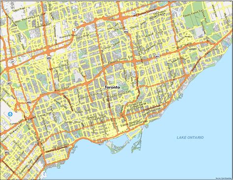 City Of Toronto Street Map