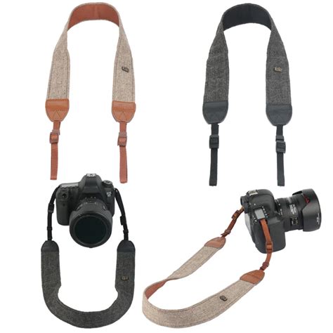 Camera Accessories Vintage Shoulder Neck Strape Durable Cotton Camera Strap for Sony Nikon Canon ...