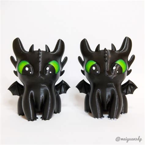 3D Print of Toothless dragon_Night Fury by Meiyuan3dp