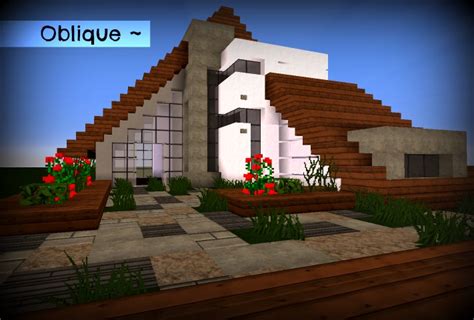 Oblique | A-Frame house | Minecraft Project