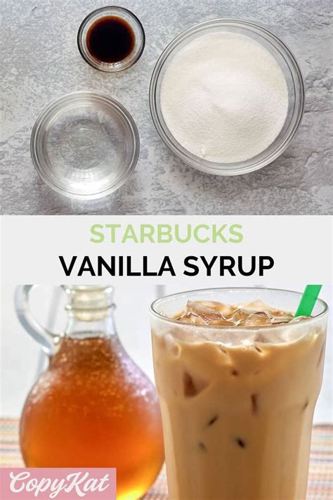 Easy Starbucks Vanilla Syrup Recipe - Copycat- CopyKat Recipes