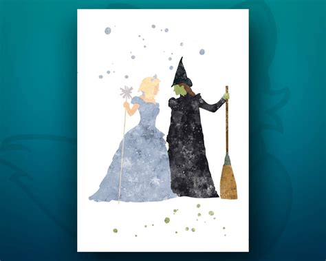 Wicked, Musical, Broadway, Musical Poster, Poster, Musical Print, Watercolour, Gift Idea, Home ...