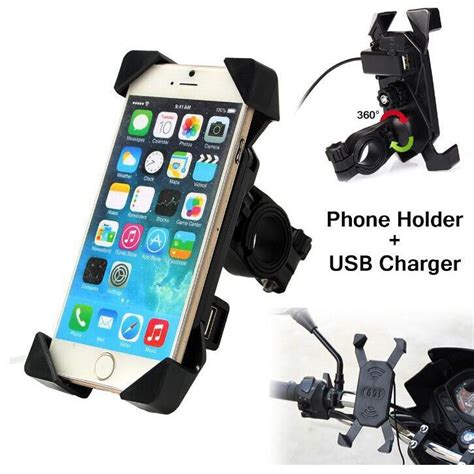 Bike Phone Holder With USB Charger - Santa Ecommerce