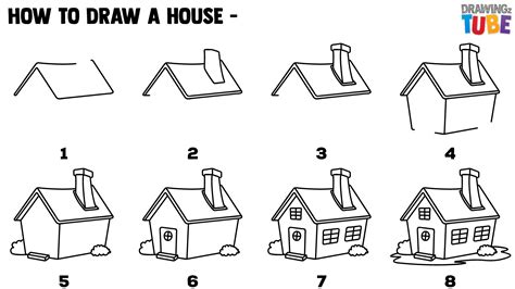 √ How To Draw A Cottage Step By Step