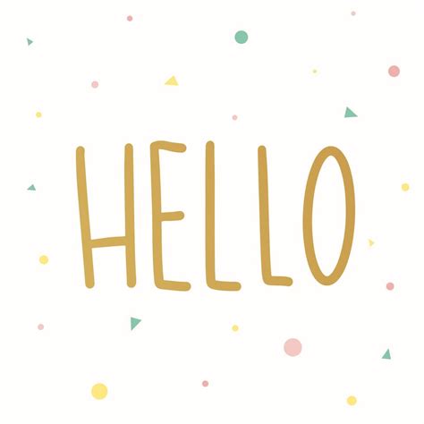 Hello greeting card - Download Free Vectors, Clipart Graphics & Vector Art